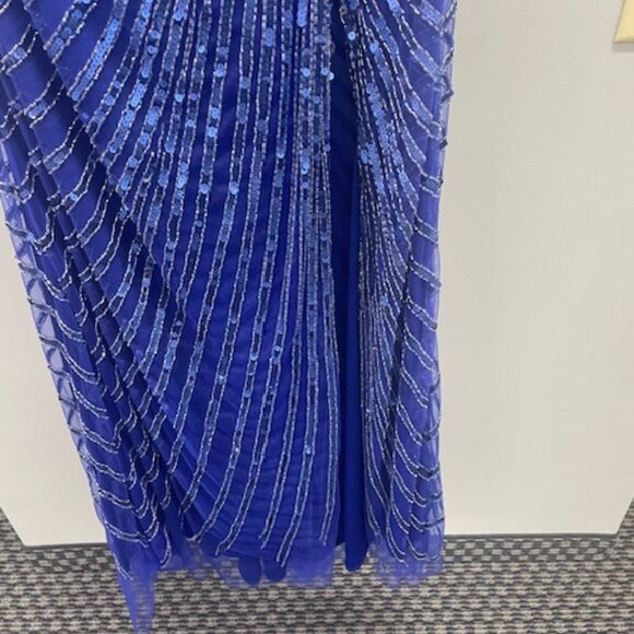 Sherri Hill Formal Gown Style 1714 Sapphire Size 16 NWT - Picture 7 of 9